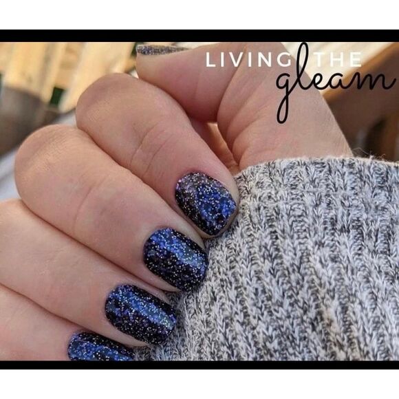 Living the gleam Color Street Sparkling Black Nail Strips / Living the gleam - Picture 1 of 10